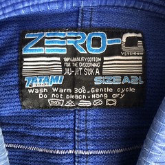 ZERO G TATAMI BRAZILIAN JIU JITSU GI KIMONO SIZE A 2 L ADULT UNISEX