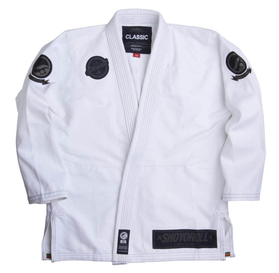 Men’s Shoyoroll BJJ GI RVCA Batch 51 Japan Competitor Kimono Suit White With Bag