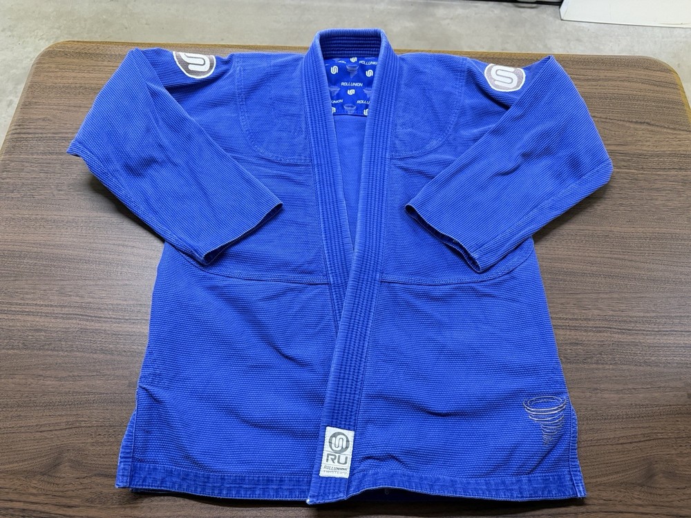 ROLLUNION Jiu Jitsu Men’s Blue Gi Jacket Top – Adult A2