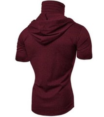New Mens Ninja shirts Kung Fu Hooded Uniform Martial Arts Tai Chi Tops T-shirt