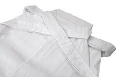 Cotton blend Salt White Hakama Uniform Pants Samurai Trouser For Japan Kendo