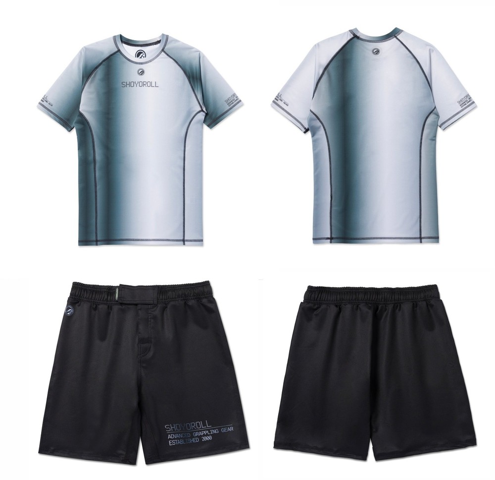 Shoyoroll Comp Standard 24.3 Rosa Rash Guard SS & Shorts Bjj No Gi Uniform
