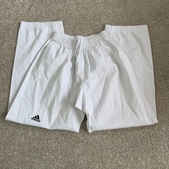 Y2K Adidas Taekwondo Uniform Set Mens Med White Master Chong’s Dobok Top Pants