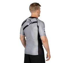 Fuji Vision MMA BJJ Jiu Jitsu ShortSleeve ShortSleeve SS Rashguard – Grey