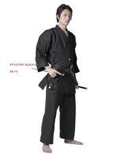 Shureido KB-10 Black Karate Gi Uniform Heavy Canvas Made in Japan Okinawa