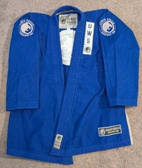 Fuji x Renzo Gracie New York City Jiu Jitsu BJJ Blue GI Jacket Top Adult A1