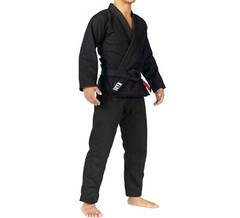 Fuji Sports All Around Mens Brazilian Jiu Jitsu Gi Jiu-Jitsu BJJ Black on Black
