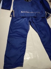 Karate Gi Martial Arts Uniform Costume Size A2 Blue Karate Dress For Adults