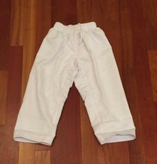 Kung Fu Uniform Top to Down Set in White Color – Size 00 Kids Unisex – LQQK!