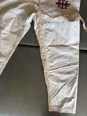 Lanky Fight Gear Pro 550 V3 Gi Pants White Size A2L Jiu Jitsu