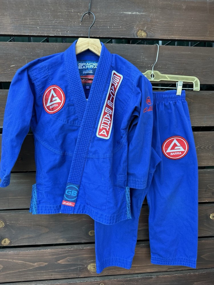 Gracie Barra Size Youth Y3 Equipe GB Edition Brazilian Jiu-Jitsu Gi Pants Jacket