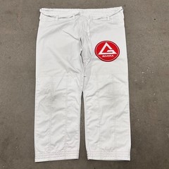 Gracie Barra Kimono Jiu-Jitsu Gi Pants Unisex A3 White Logo Uniform Drawstring
