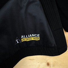 Alliance Jiu Jitsu Gi Top Mens A1L Black Pura Fibra Brazilian BJJ Kimono Medium