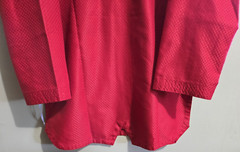 Adult VISION Taekwondo Gi Uniform Size 4/180, RED, Master Yoo Black Belt Patches