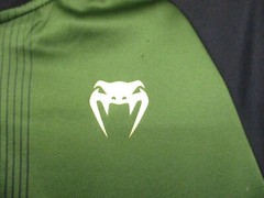 Venum Jacket XXL MMA Adult Full Zip Green Black Viper Head Logo Pockets