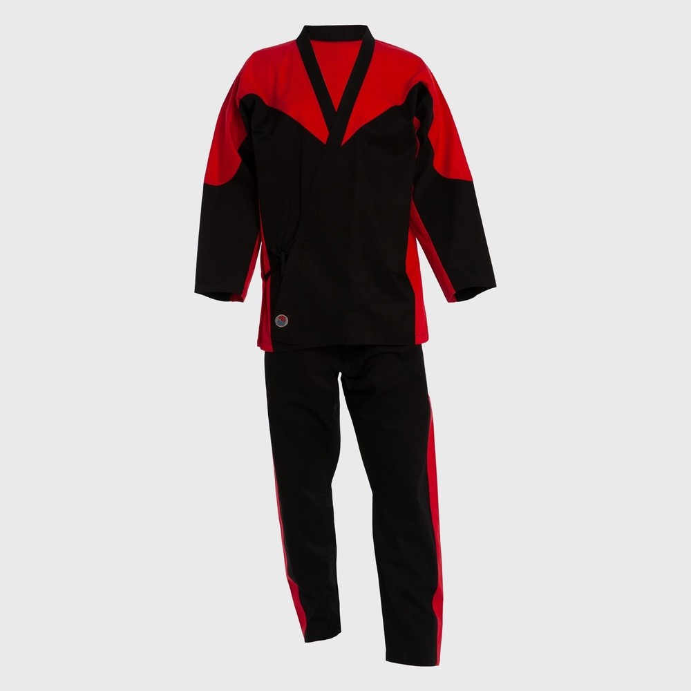 ProForce Demo Team II Karate Uniform Medium Weight Size 3 Red/Black 5’6″ – 5’8″