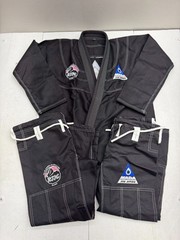 Mada Jiu Jitsu Black White 3 Piece Gi Unisex Adults Size A-2