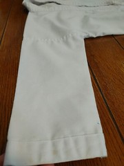 FUJI „Taekwondo America” Embroidered Youth White Karate Uniform Robe (Size 1)