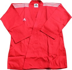 Adidas Champion 3-stripe Open Dobok/Martial Uniform/TaeKwonDo/Karatedo/Gis/Red