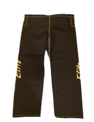 Elite Brazilian Jiu-Jitsu Set Size A-2 Color Black/ Yellow Gorpcore Grunge Sport