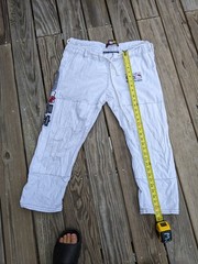 Rare MOYA BRAND X HELLO KITTY Collab gi pants ONLY White A1H BJJ MMA jiu jitsu