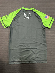 BAD BOY Ranked RASHGUARD Green GI Jiu Jitsu BJJ MMA Youth Teen Brazil READ
