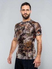 Fuji Kryptek Collab MMA BJJ Jiu Jitsu ShortSleeve Short SS Rashguard Highlander