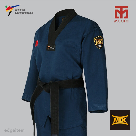 MOOTO MTX Midnight Blue Color Uniform WT Demonstration Team Dobok Performance