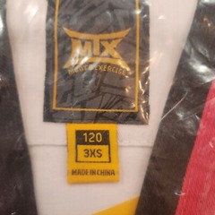 Brand New MOOTO MTX Basic Poom Uniform S2 TKD Taekwondo WT Dobok – 120 3xs