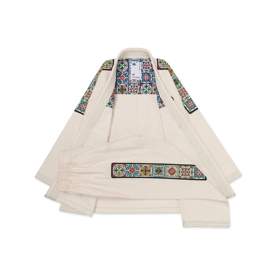 Albino & Preto Convergence BJJ Gi Unbleached Kimono w/ Bag Premium Jiu-Jitsu Uni