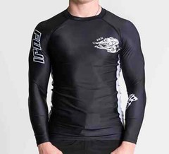 Fuji Mat Rat Flex Lite Mens MMA BJJ Jiu Jitsu Long LongSleeve LS Rashguard Black