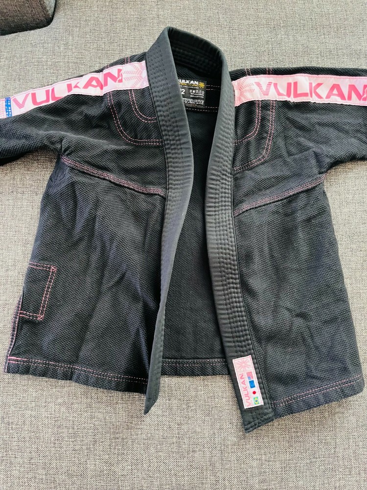 Vulkan ULTRA Light Jiu-Jitsu Set M2 BLACK/Pink 100% COTTON