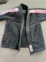 Vulkan ULTRA Light Jiu-Jitsu Set M2 BLACK/Pink 100% COTTON
