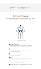 MOOTO EXTERA S6 Uniform (with White V NECK) WT (World Taekwondo) Fighter Dobok