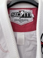 Storm Kimonos A3 White BJJ Gi Brazilian Jiu Jitsu Uniform Jacket Pants Adult