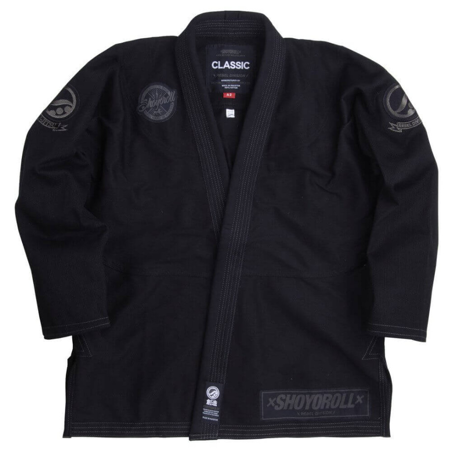 Men’s Shoyoroll BJJ GI RVCA Batch 51 Japan Competitor Kimono Suit Black With Bag