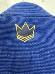 KINGZ 450 Royal Blue Jiu Jitsu Robe Size A1 (approx. Adult Small)