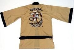 VTG 70’s Mr. Karate Embroidered Tiger Training Gi Uniform Kimono & Pants Costume