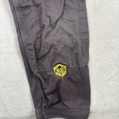 Kingz 450 Heavy Lies The Crown Grey Gi Pants Kimono Size A4 BJJ Jiu Jitsu