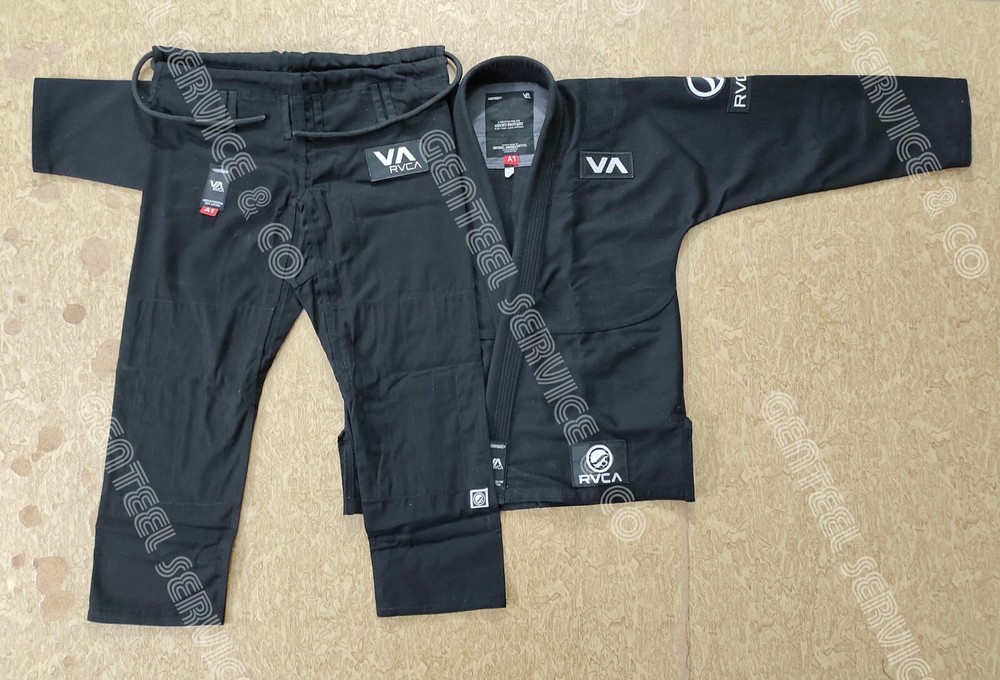 Best quality customized Brazilian jiu jitsu uniform black color A6 Size BJJ GI