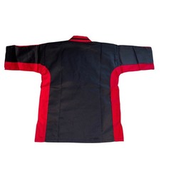 Kids Black Red Trim Karate Taekwondo Martial Arts Uniform Set Size 0
