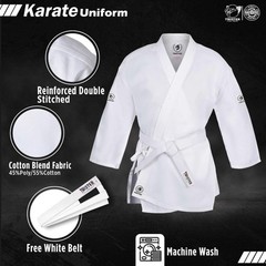Professional Double Stitch Strong Quality Training Student Karate Gi,Middlewe…