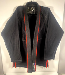 Performance Gear BJJ Gi Jacket Black Red Brazilian Jiu-Jitsu Kimono Top Only A2
