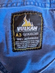 Vulkan Pro Lite BJJ Pants A3 Blue Drawstrings 100% Cotton Size W38 Inseam 26