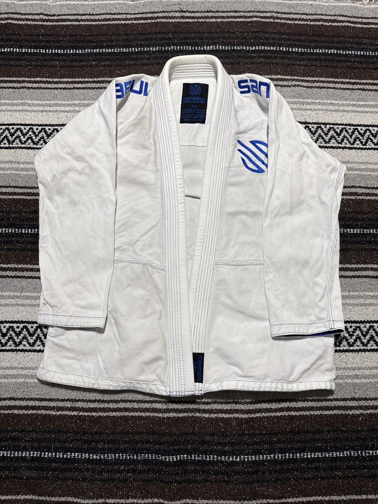 Sanabul Jiu Jitsu Gi Adults Sz A1 Kimono Jacket Top White Martial Arts MMA