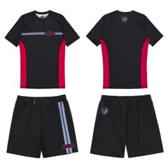 Shoyoroll Comp 24.1 Rash Guard SS and Training Fitted Shorts for BJJ Jiu Jitsu