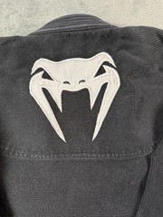 Venum Contender BJJ Gi Jacket Top A1 Small Black 100% Cotton Mens Jiu Jitsu