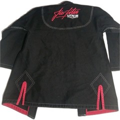 Venum Jiu Jitsi „Challenger” Series Jacket Youth Size C3, Black Cotton Red Trim