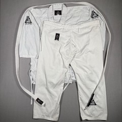 Gracie Barra Jiu-Jitsu Official Gi Set Mens size 4/170 White BJJ Cotton Martial