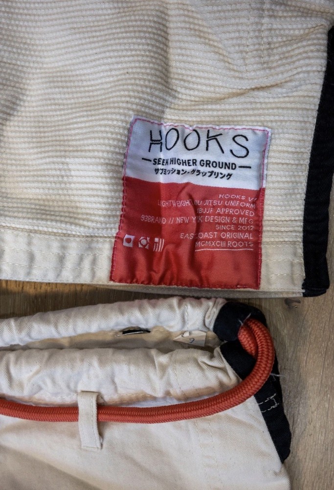 93 Brand HOOKS V5 Women/Girls C2 Jiu Jitsu Gi- pre shrunk to fits like C2